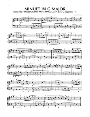 Book cover for Minuet In G Major, BWV Appendix 116