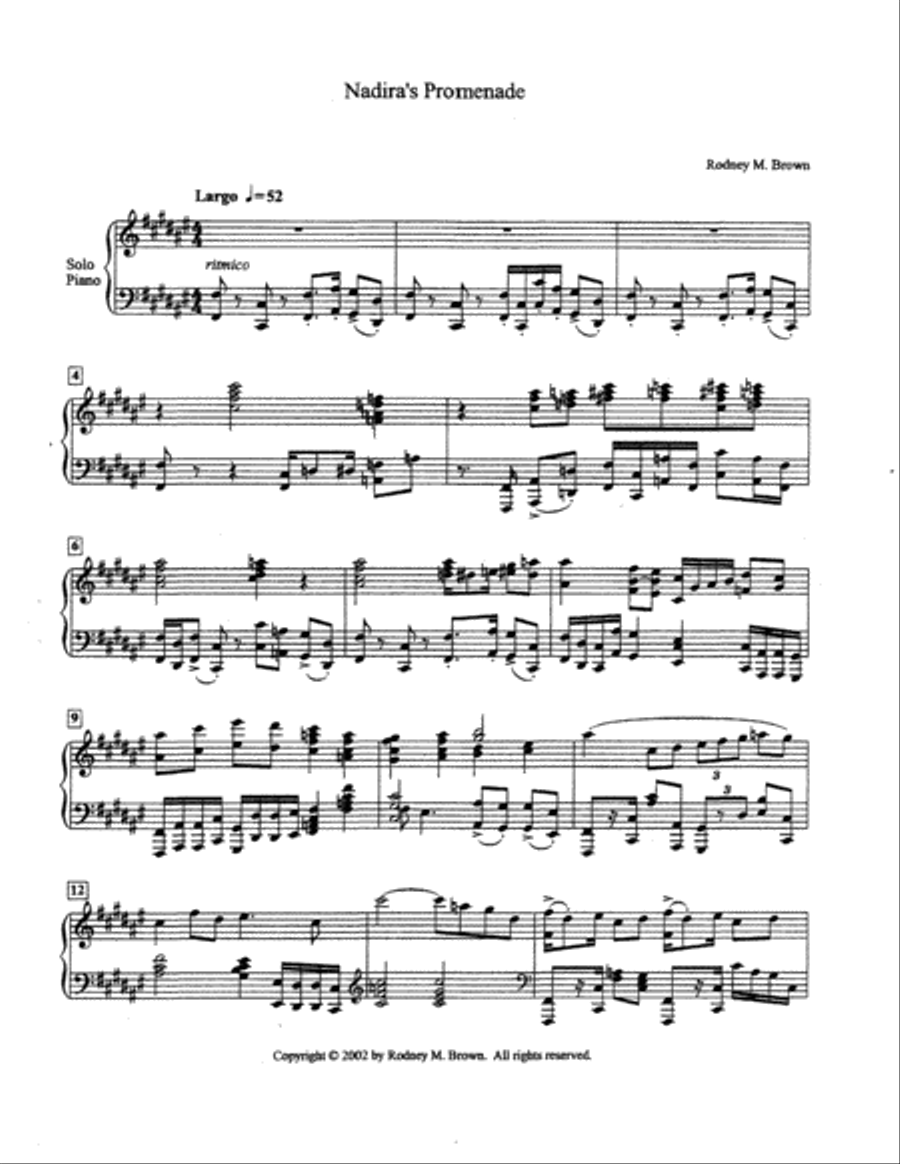 Brown Piano Suite #1 Brown Piano Suite #1 Piano Solo scores gallery preview page 6