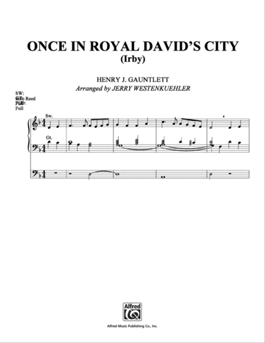 Once in Royal David's City