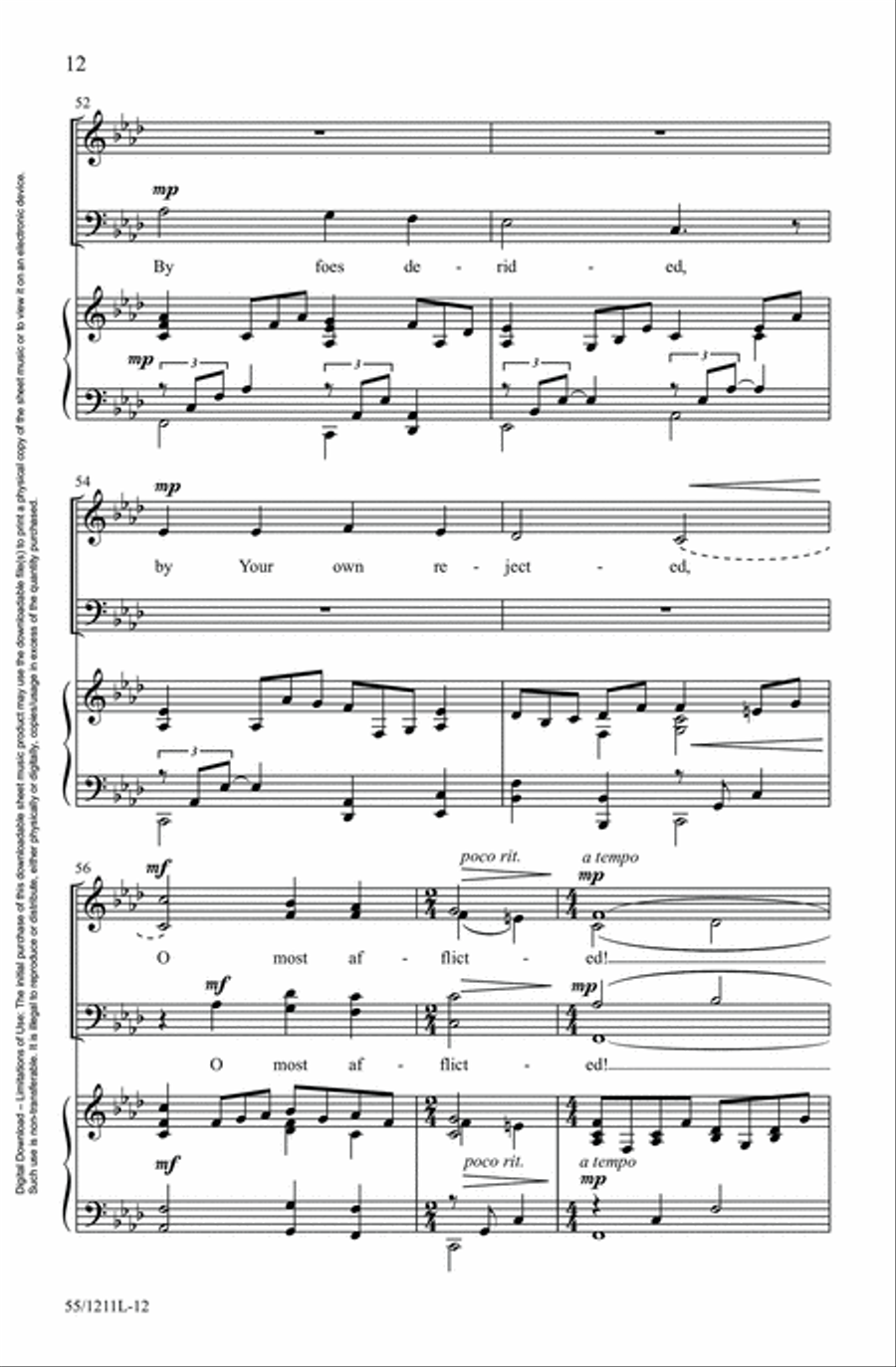 Not My Will, But Yours Choir scores gallery preview page 12