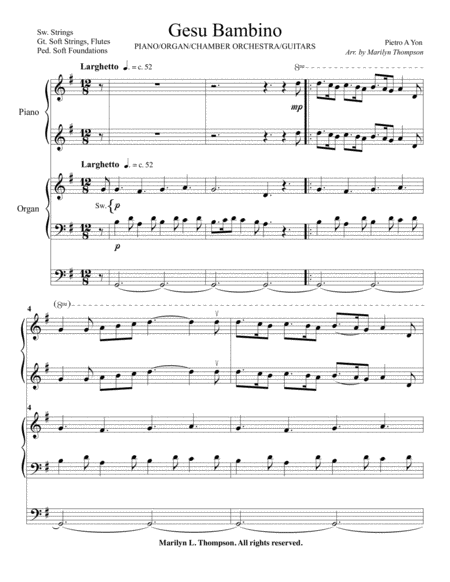 Gesu Bambino--Piano/Organ Duet.pdf image number null