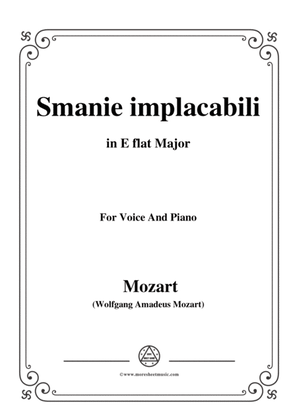 Mozart-Smanie implacabili,from 'Così fan tutte',in E flat Major,for Voice and Piano