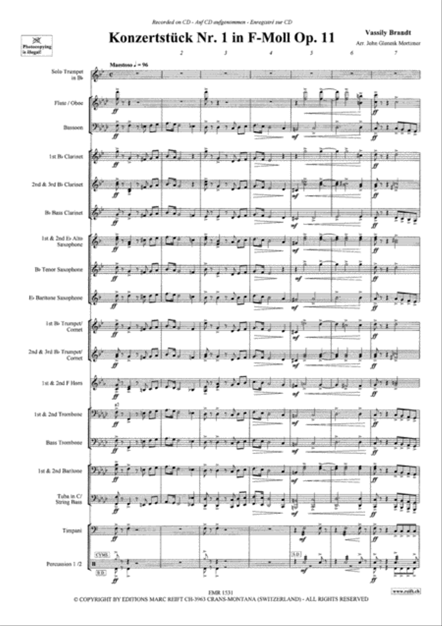Konzertstuck No. 1 Concert Band scores gallery preview page 4