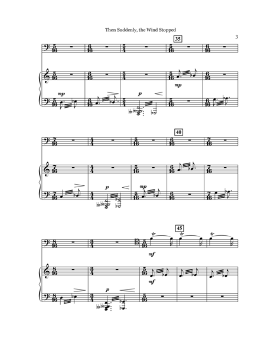 Then Suddenly, The Wind Stopped Piano scores gallery preview page 4