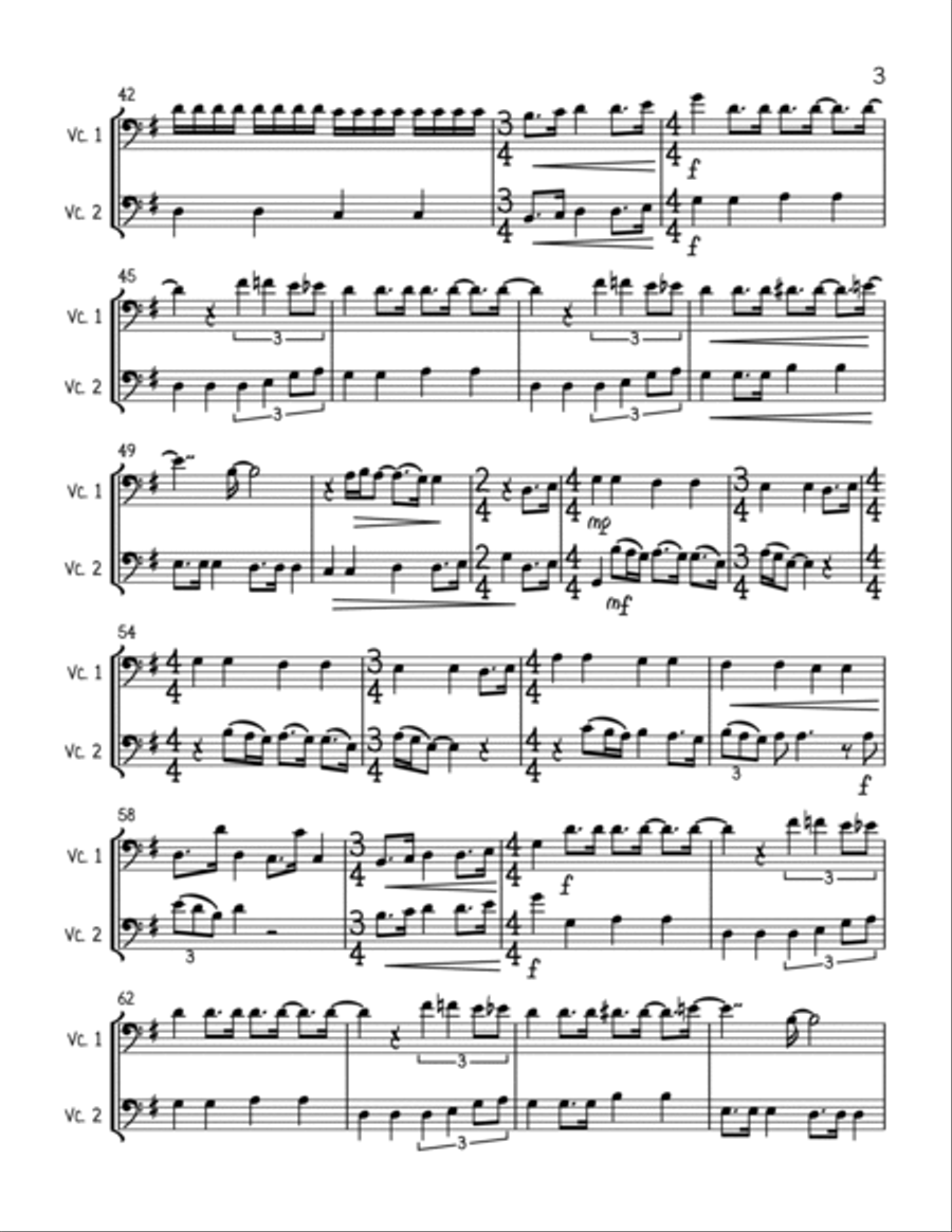 All You Need Is Love All You Need Is Love String Duet scores gallery preview page 3