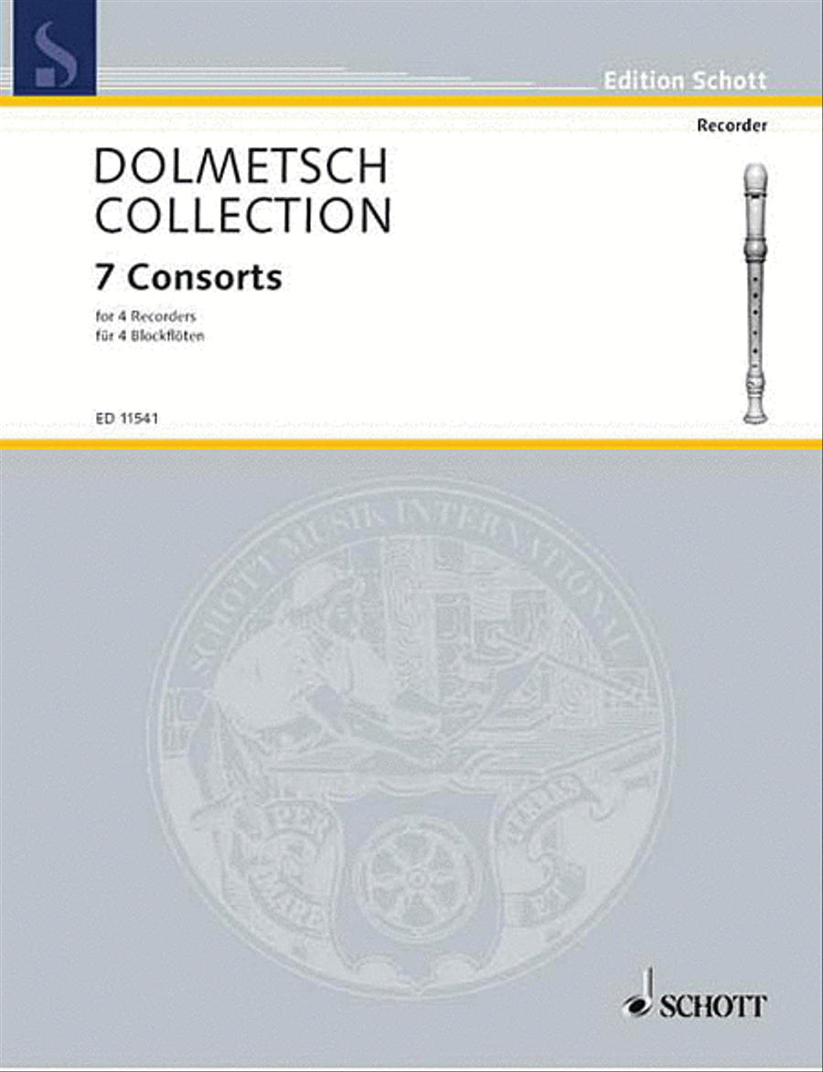 7 Consorts from the Dolmetsch Collection Recorder scores gallery preview page 1