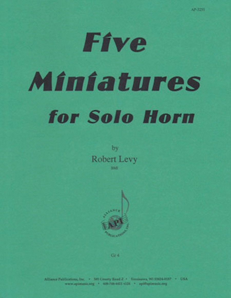 Five Miniatures for Solo Horn