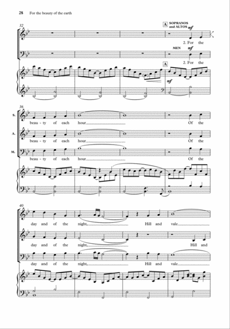 John Rutter Anthems for SA Men SA scores gallery preview page 26