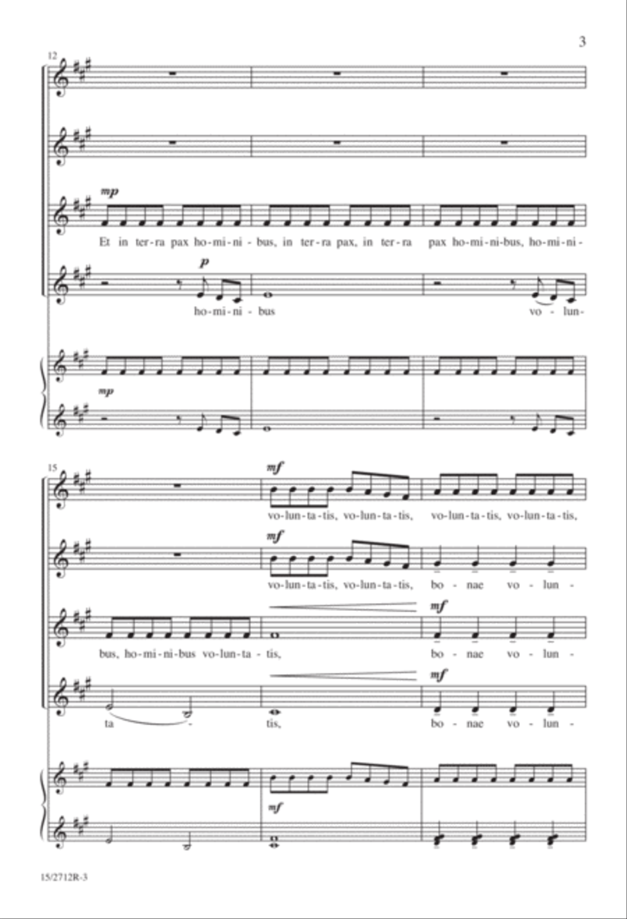 Gloria Gloria SSAA scores gallery preview page 3