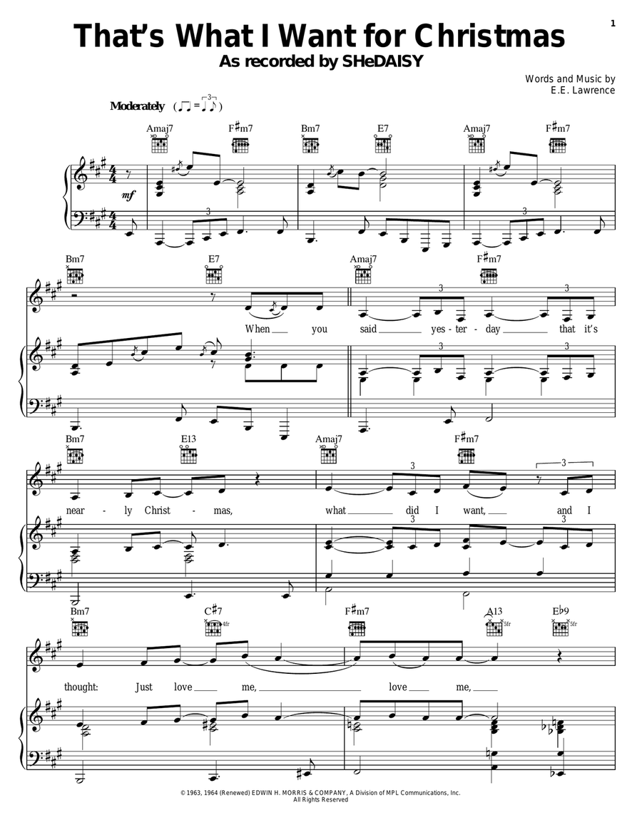 That's What I Want For Christmas Acoustic Guitar scores gallery preview page 1