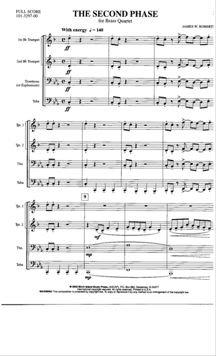 The Second Phase Brass Quartet scores gallery preview page 2