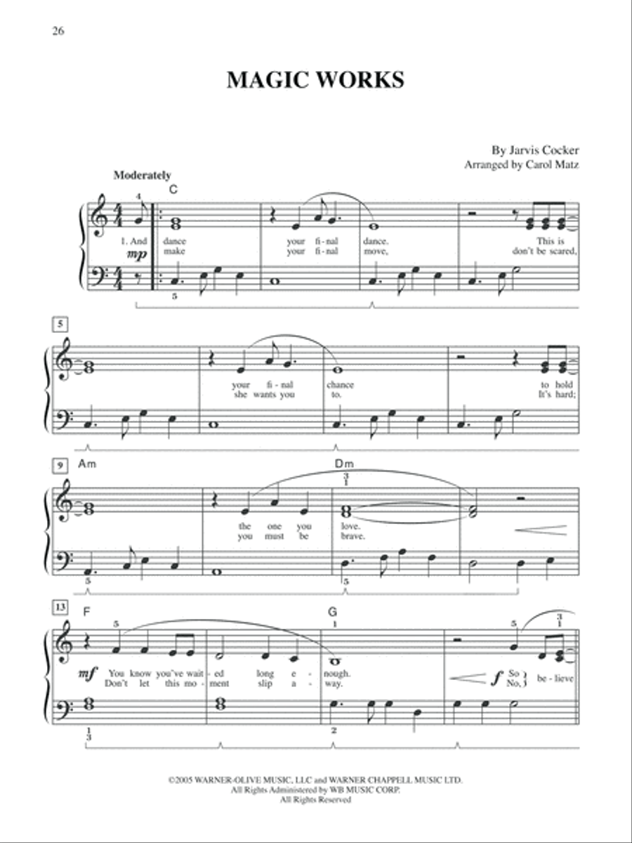 Selections from Harry Potter And The Goblet Of Fire - Big Note Easy Piano scores gallery preview page 4