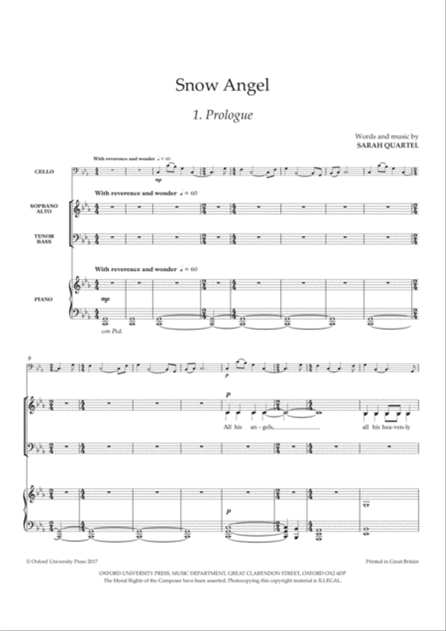 Snow Angel 4-Part scores gallery preview page 4
