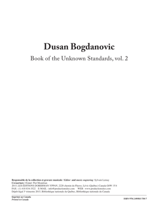 Book cover for Book of the Unknown Standards, vol. 2