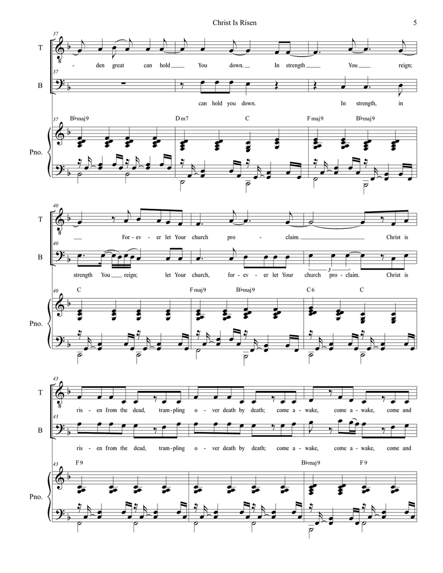 Christ Is Risen TB scores gallery preview page 5