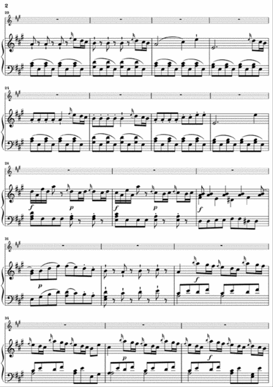 Violin Concerto No. 5 in A Major K219 Violin Solo scores gallery preview page 3