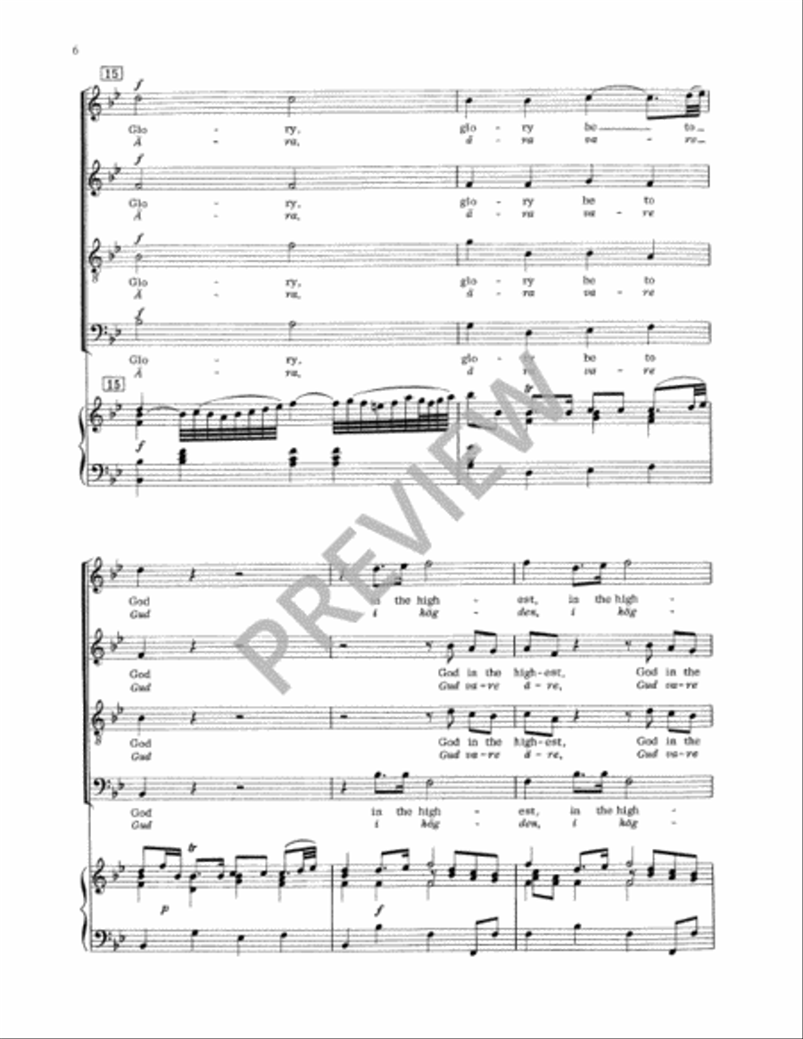 Svenska Messan (Swedish Mass) Vocal Score 4-Part scores gallery preview page 9