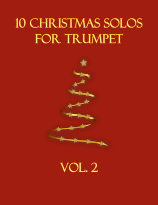 Book cover for 10 Christmas Solos for Trumpet (Vol. 2)