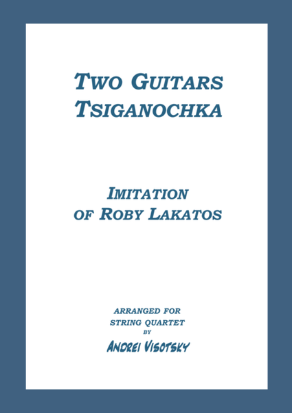 Two Guitars - Tsiganochka - Imitation of Roby Lakatos image number null