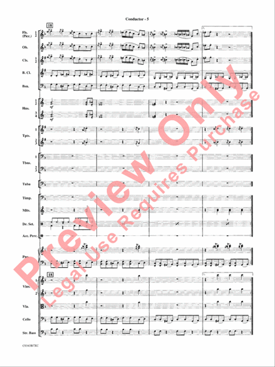 A Tribute to Henry Mancini Full Orchestra scores gallery preview page 8