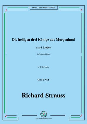 Richard Strauss-Die heiligen drei Könige aus Morgenland,in D flat Major