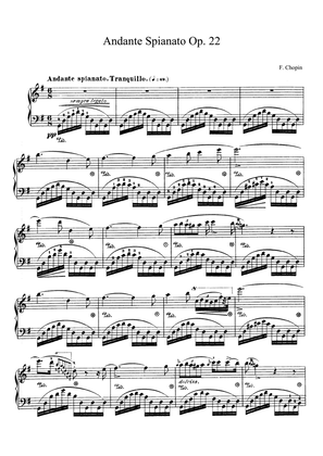 Book cover for Chopin Andante Spianato Op. 22 in E-flat Major