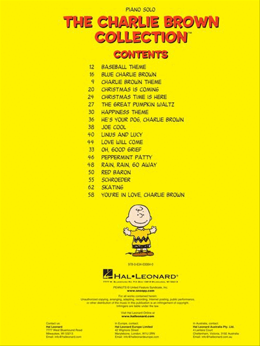 The Charlie Brown Collection™ Piano Solo scores gallery preview page 4