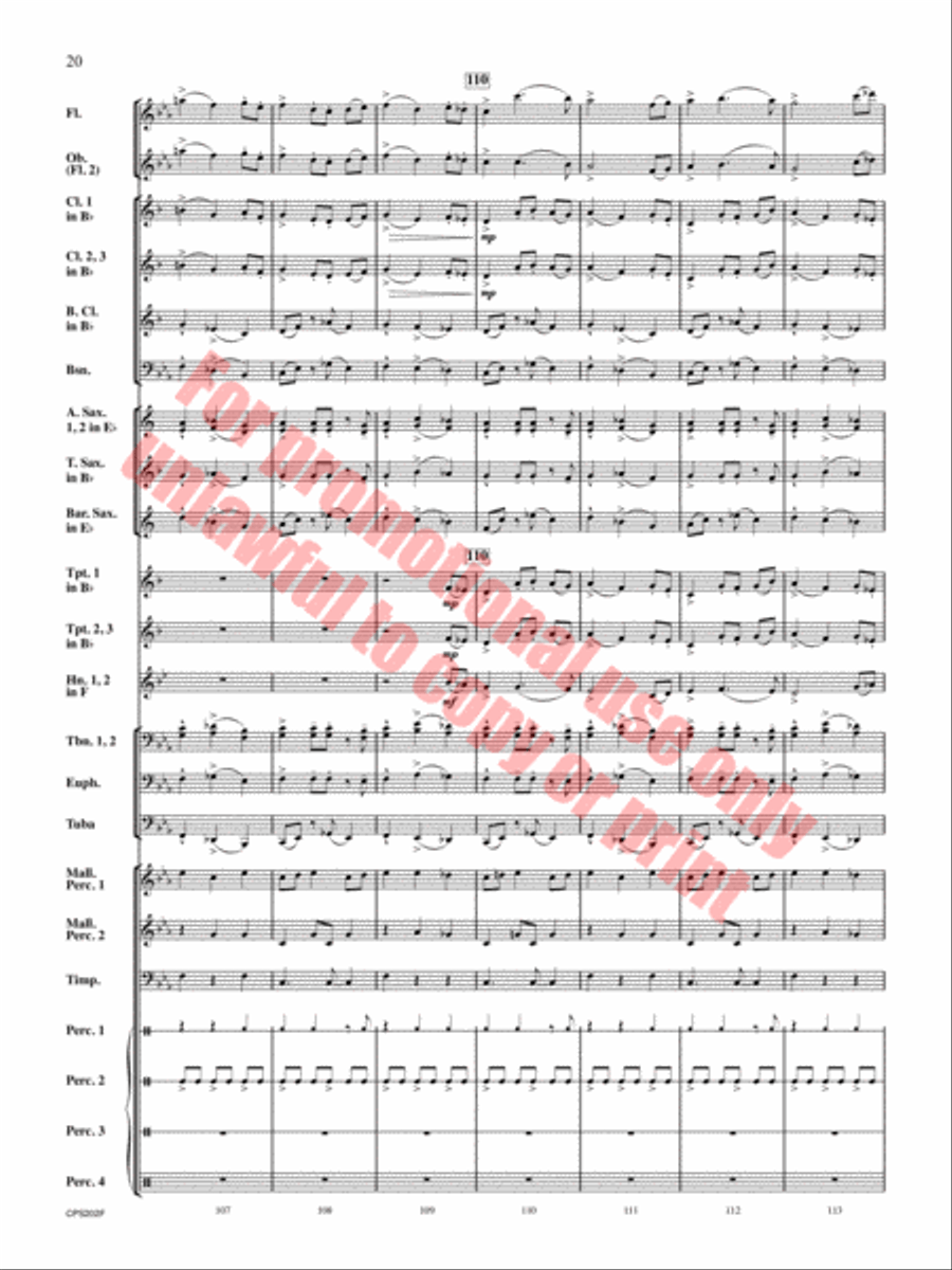 Brain Waves Concert Band scores gallery preview page 21