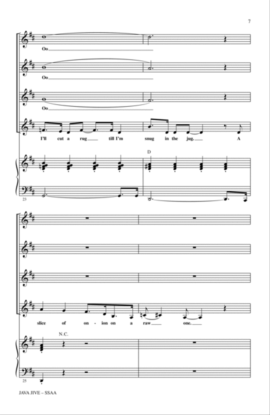 Java Jive (arr. Ed Lojeski) SSA scores gallery preview page 5