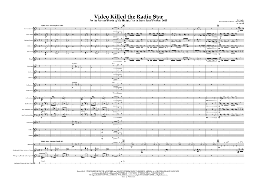 Video Killed The Radio Star Brass Band scores gallery preview page 2