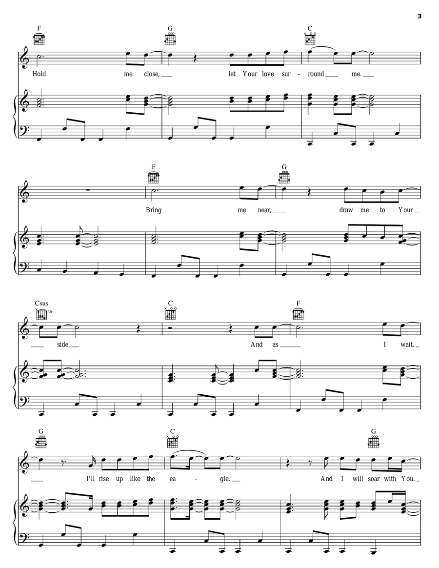The Power Of Your Love Piano, Vocal, Guitar scores gallery preview page 3