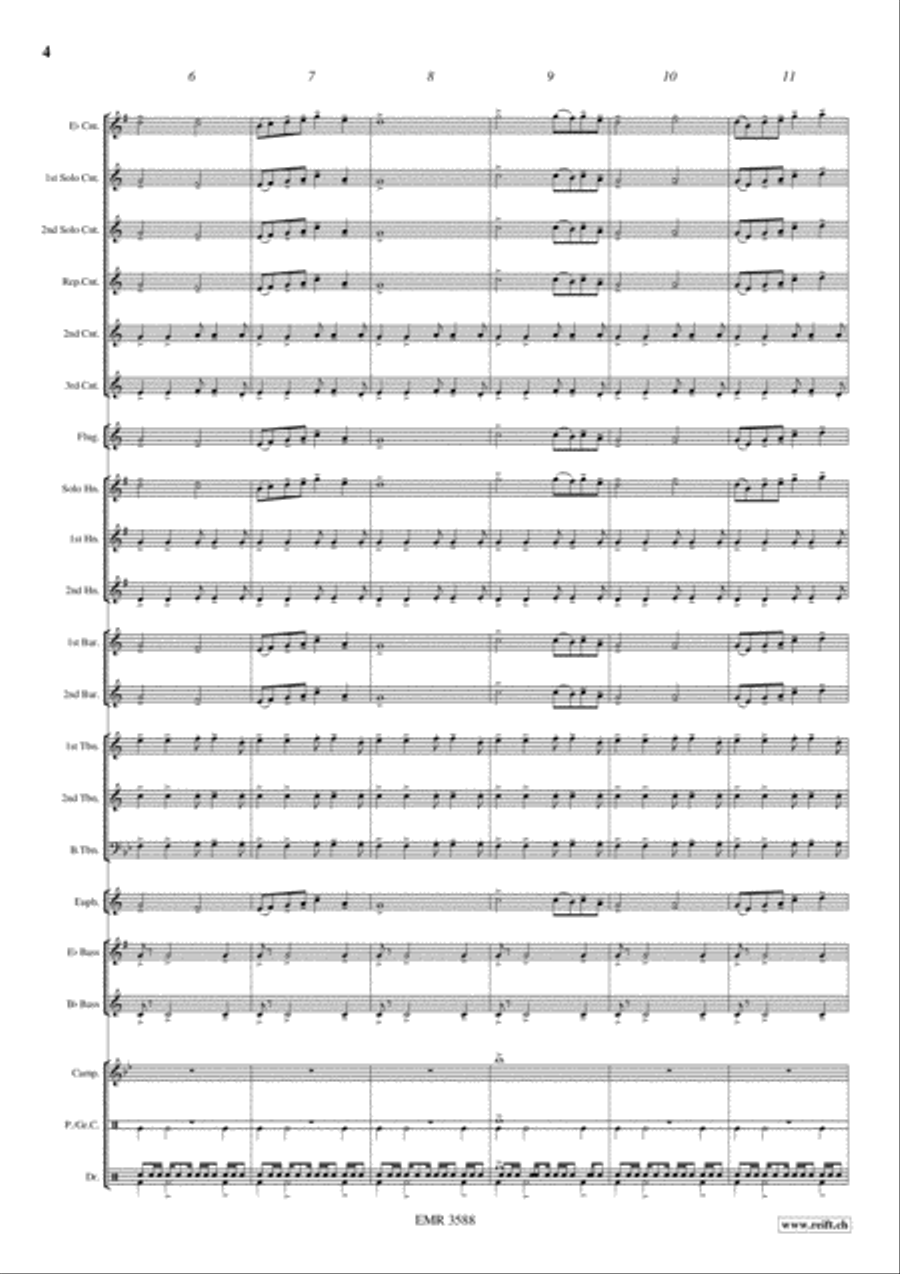 Hasty Start Hasty Start Brass Band scores gallery preview page 5