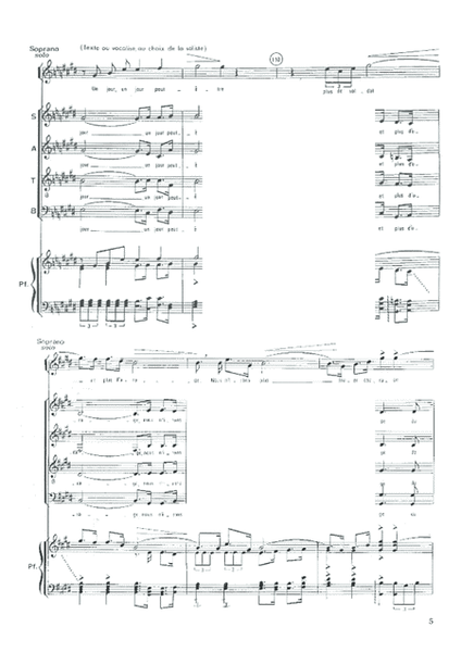 Hymne A L'Espoir - SATB Piano - Lallement