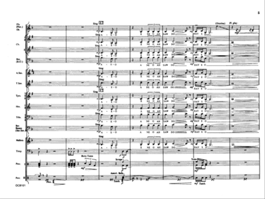 Mazama Concert Band scores gallery preview page 4