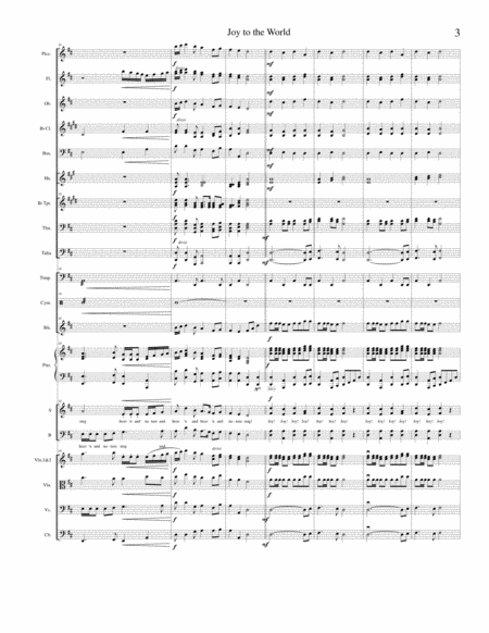 Orchestrated Accompaniment for Joy to the World - SATB image number null