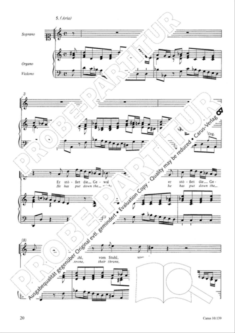 All my spirit exalts my Saviour (Meine Seele erhebt den Herren) Flute scores gallery preview page 21