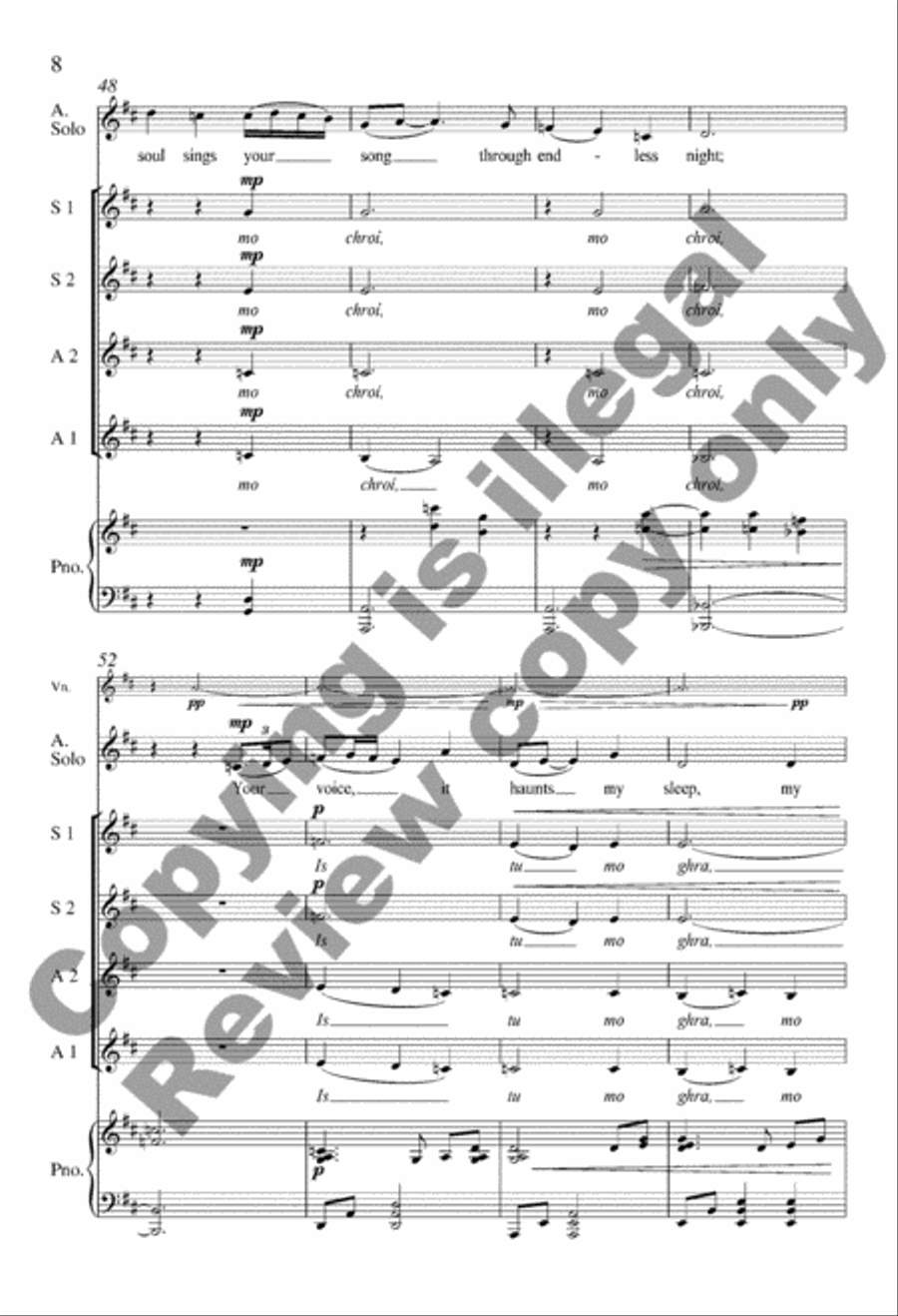 O Pulse of My Heart (A Chuisle Mo Chroí) SSAA scores gallery preview page 8