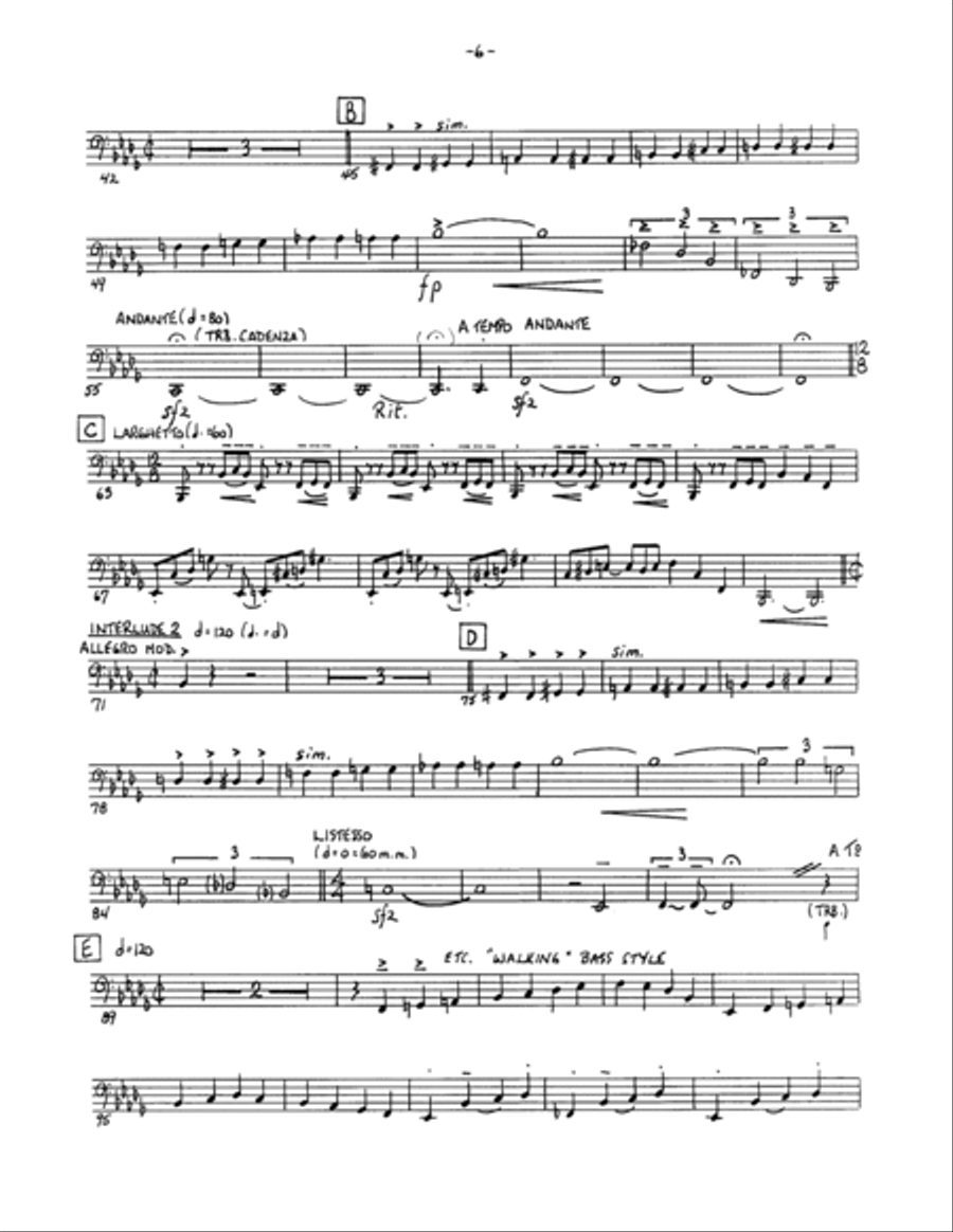 Porgy and Bess Suite - Tuba Brass Ensemble scores gallery preview page 6