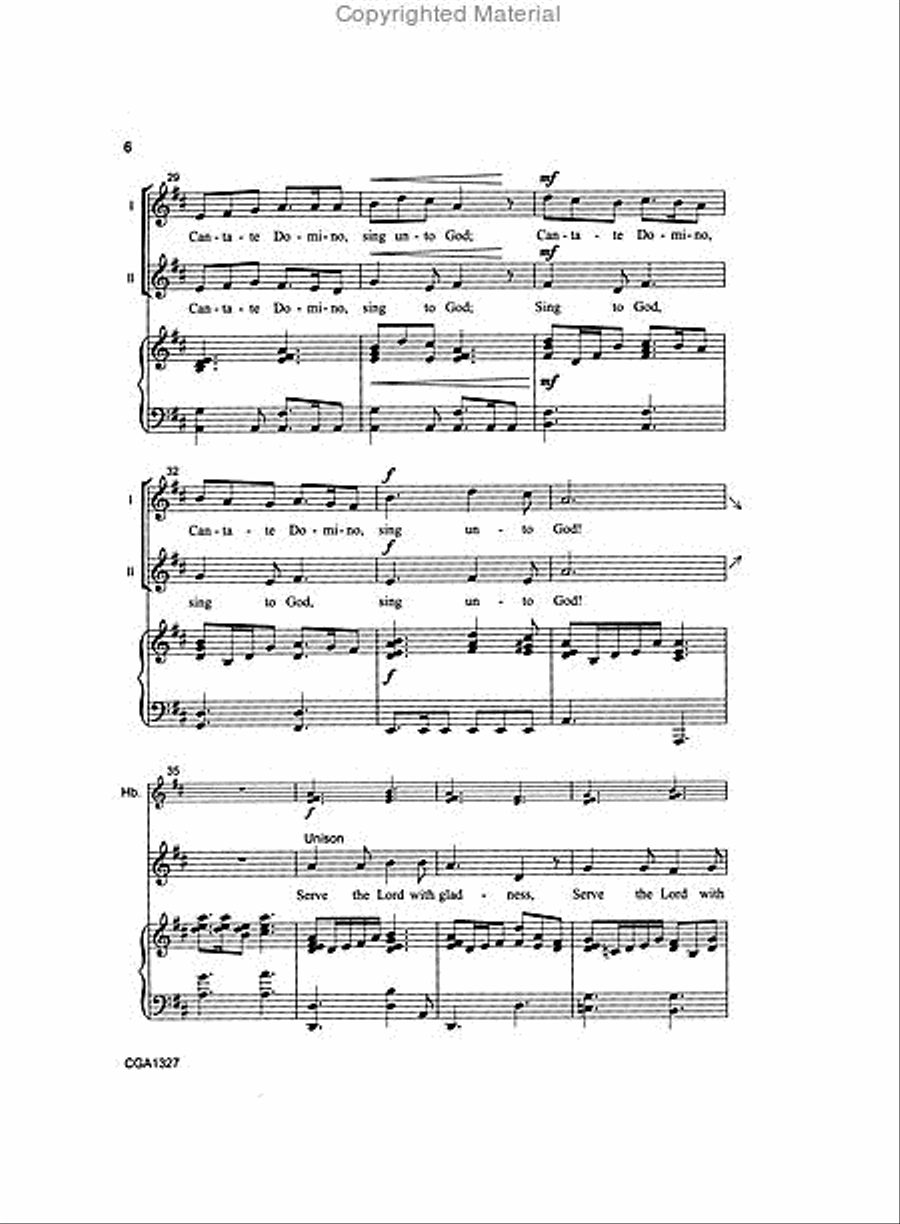 Cantate! Sing to the Lord! 2-Part scores gallery preview page 4