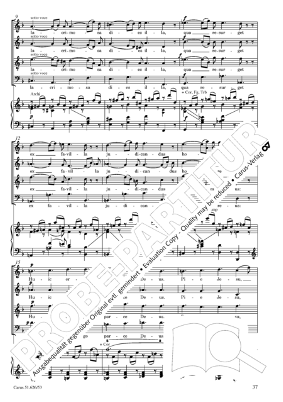 Requiem 4-Part scores gallery preview page 44