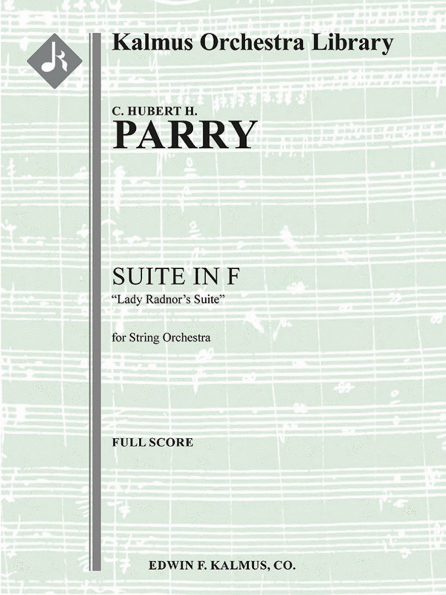 Suite in F: Lady Radnor's Suite String Orchestra scores gallery preview page 1