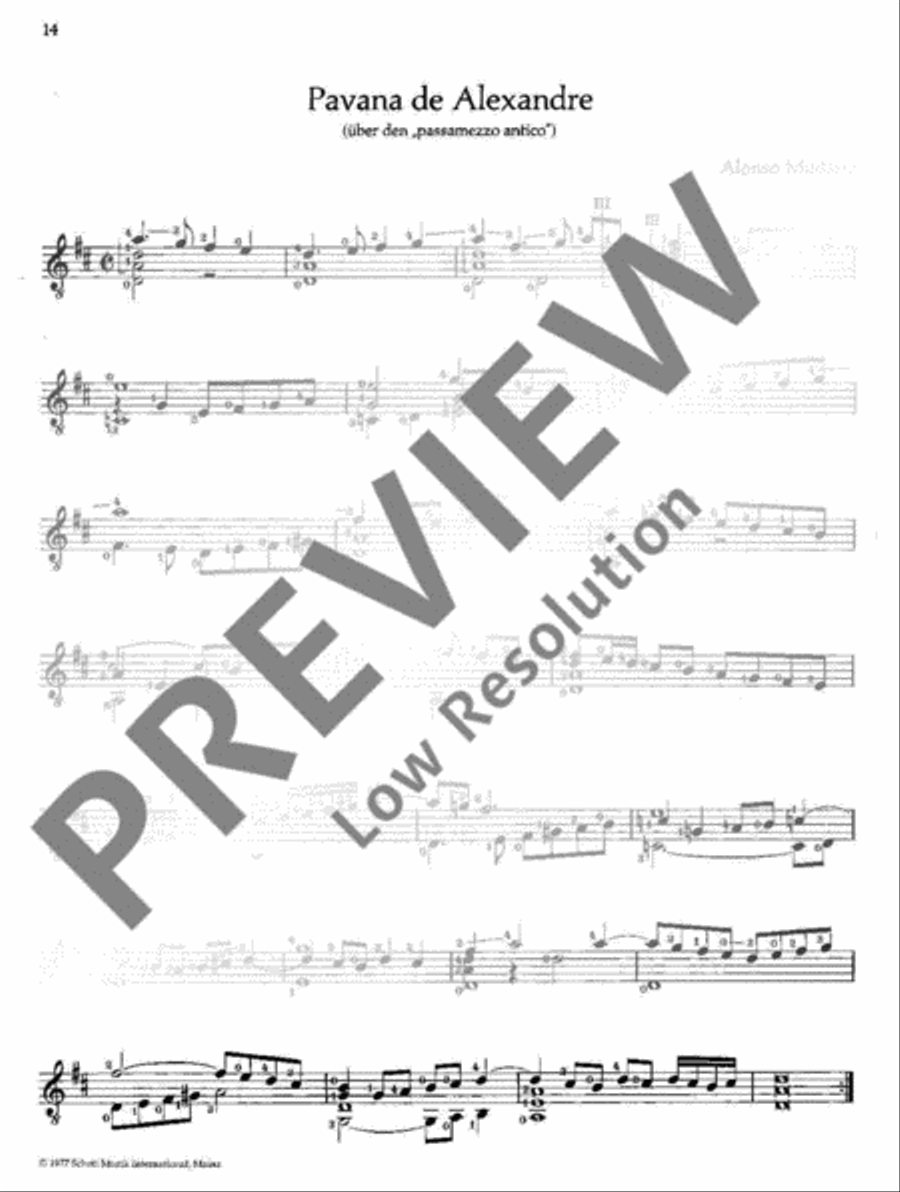 Musik der Renaissance Classical Guitar scores gallery preview page 15