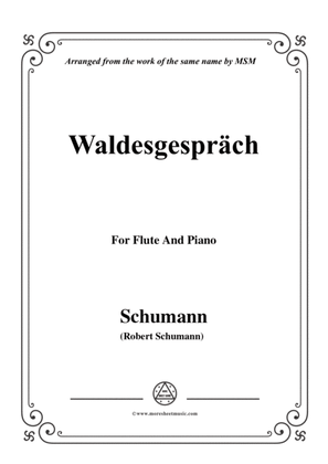 Book cover for Schumann-Waldcsgespräch,for Flute and Piano