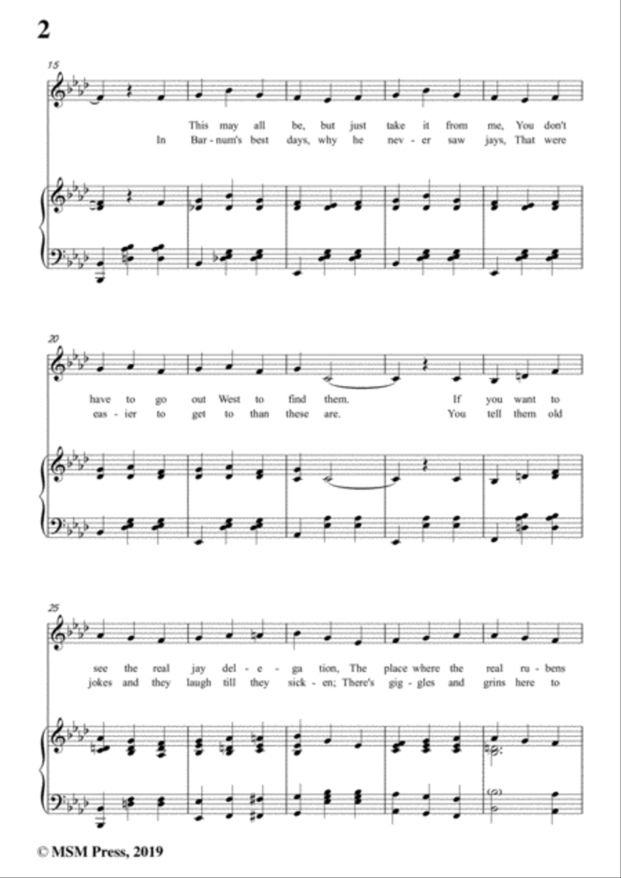 George M. Cohan-Forty-Five Minutes from Broadway,in A flat Major,for Voice&Piano Voice scores gallery preview page 4
