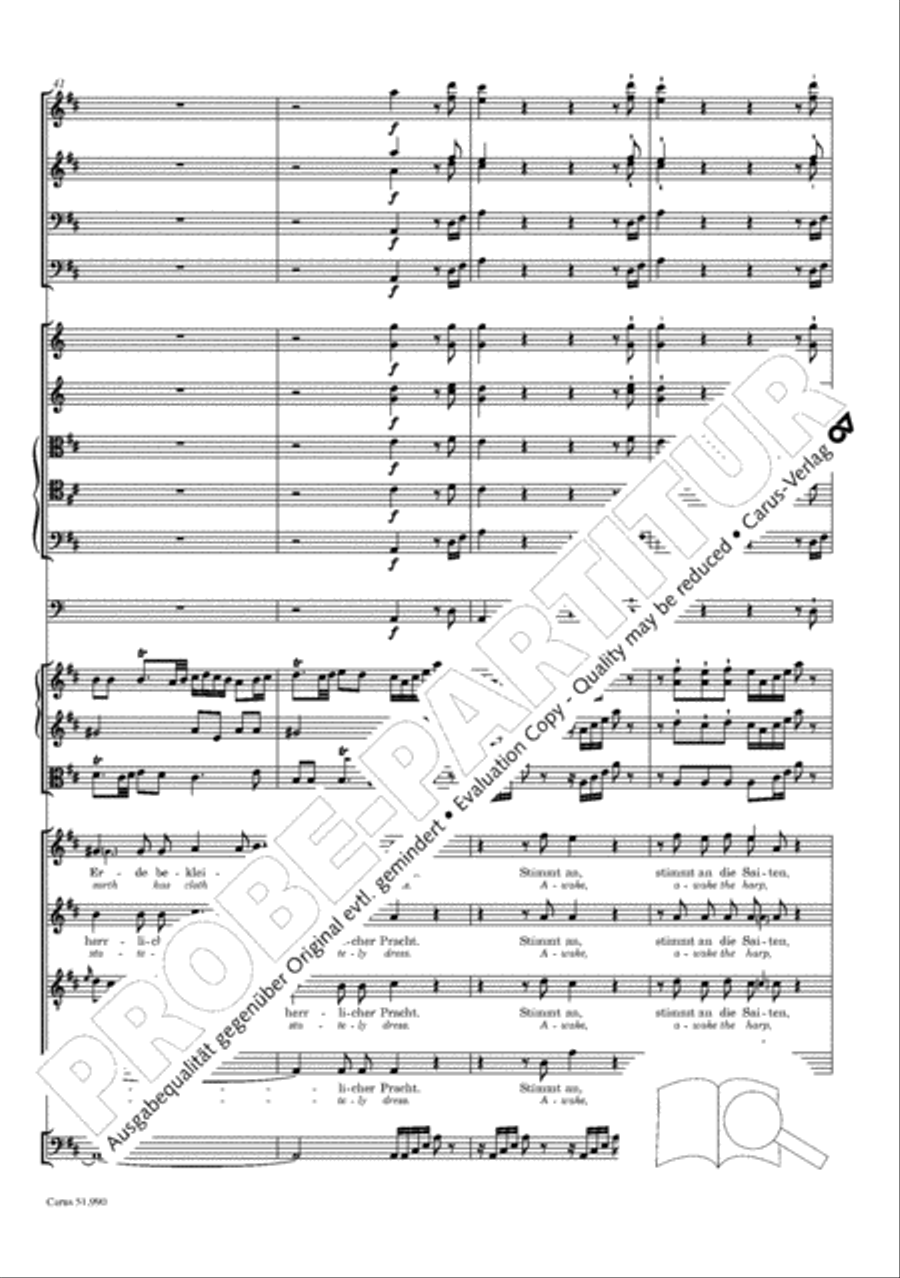 The Creation (Die Schopfung) 4-Part scores gallery preview page 105