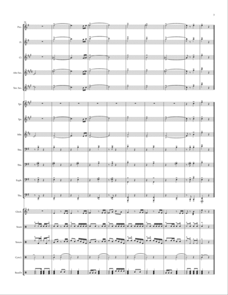 Rodeo (feat. Nas) Rodeo (feat. Nas) Marching Band scores gallery preview page 3