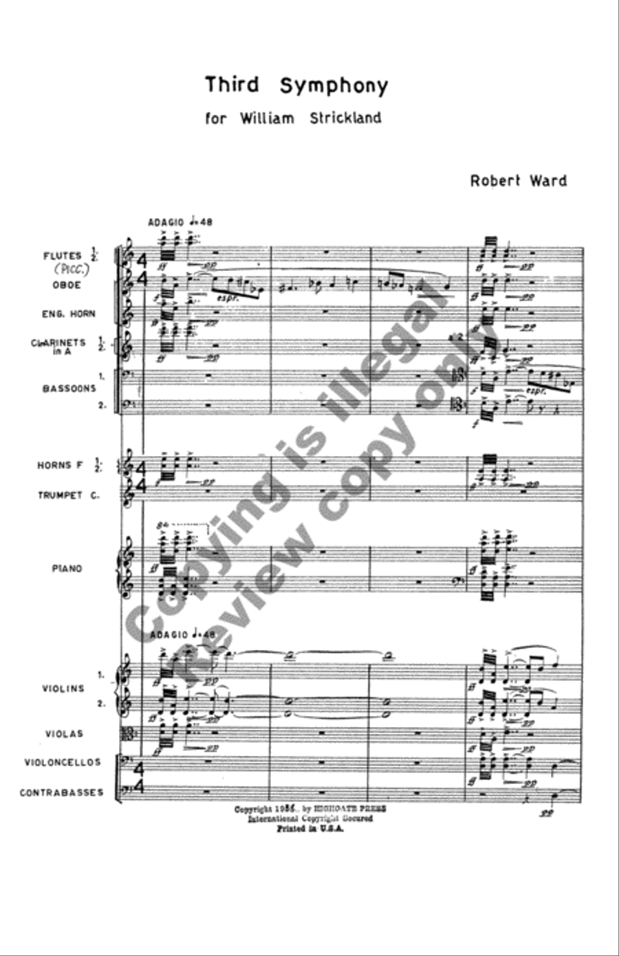 Symphony No. 3 Chamber Orchestra scores gallery preview page 3