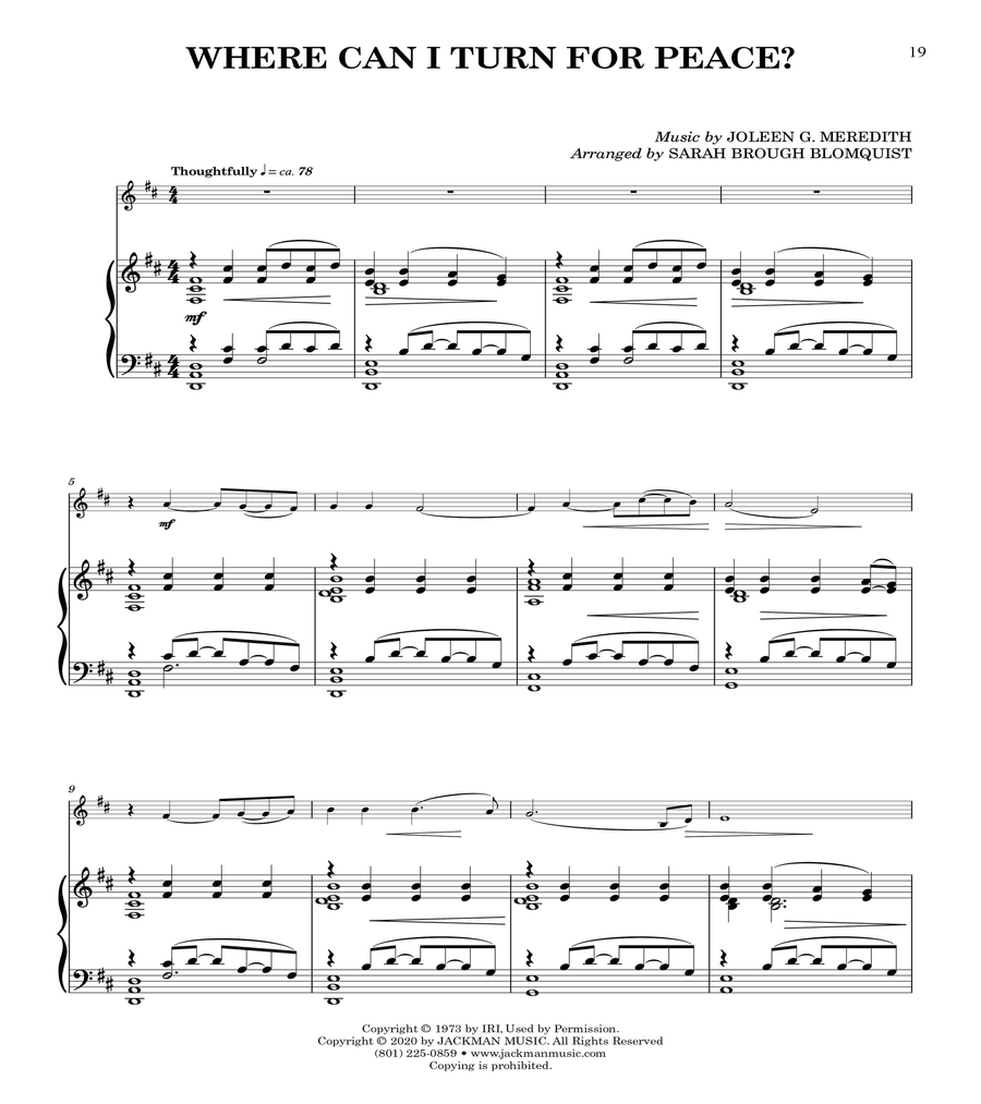 Path to Serenity - Accompaniment Book Piano Accompaniment scores gallery preview page 2