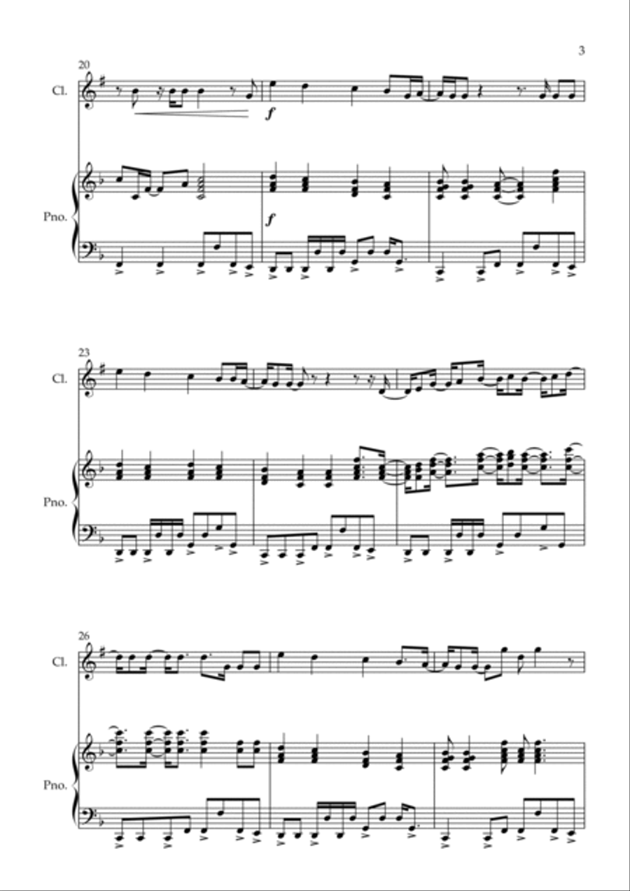 Dynamite B-Flat Clarinet scores gallery preview page 3