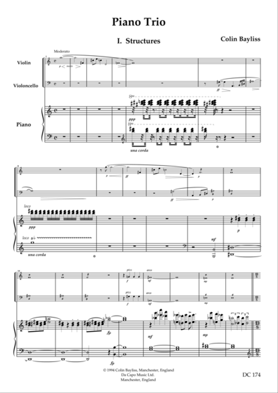 Piano Trio Piano Trio scores gallery preview page 1